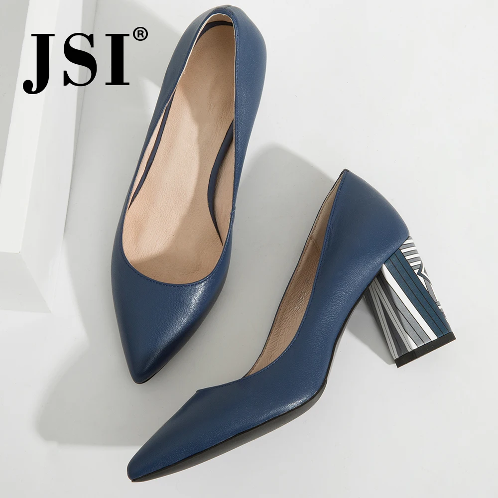 JSI 2020 новые весенние женские туфли лодочки качественная кожаная модная офисная