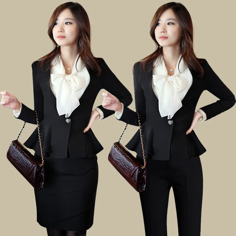 New fashion lady suit dress professional work uniforms brand women ...