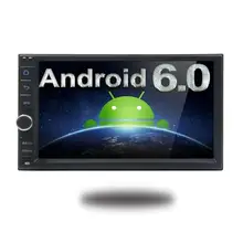 2 Din Android 6.0 Car Stereo Radio Multi-touch Screen GPS Navigation DVD Player Support 3G WIFI Bluetooth OBD2 Backup Camera