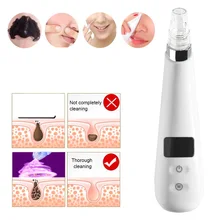 Пылесос для удаления черных точек лица Очиститель пор электронный светодиодный дисплей Comedone комплект для выдавливания Инструменты для удаления