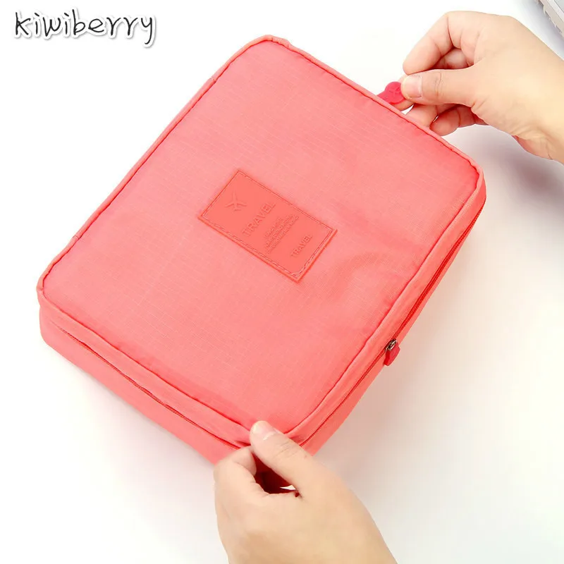 

Travel Use Capacity Bathroom Cosmetics Organizer Toilets Package Makeup Bag Woman Cosmetic Storage Organizer