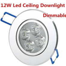 12 Вт 4x3 Вт потолочный светильник с регулируемой яркостью Epistar светодиодный потолочный светильник Встраиваемый Точечный светильник 110 В/220 В для домашнего освещения Lemonbest
