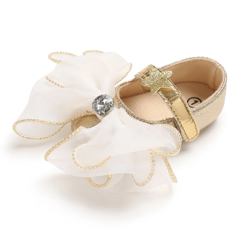 Красивая девочка обувь для принцессы для новорожденных мокасины для малыша из искусственной кожи день рождения Мягкая подошва