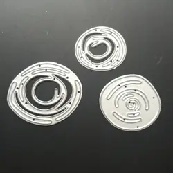 Круглые вырезы кольцо протяжки, плашки высечки металла в костюме Набор для тиснения, скрапбукинга для автомата для резки