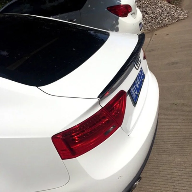 For Audi A5 Sportback Modified S5 Style Carbon Fiber Rear Trunk Lip
