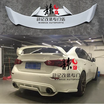 

For Infiniti Q50 Q50L Spoiler FRP Material Car Rear Wing Primer Color Rear Spoiler IMP 537S style 2014 2015 2016 2017 UP