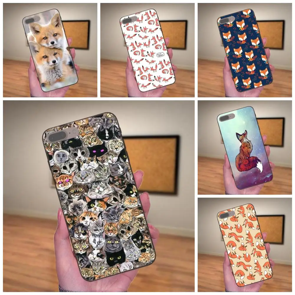 

Cartoon Pattern Phone Case Animal More Cute Fox For Xiaomi Mi Mix Max Note 2 2S 3 5X 6 6X 8 9 SE A1 A2 Lite Play Pro F1