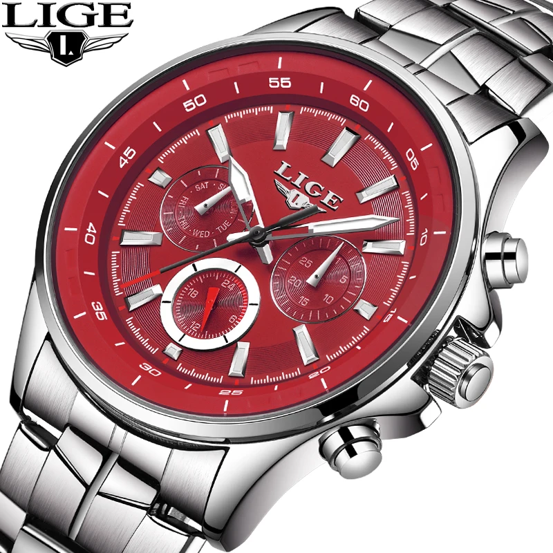

LIGE Mens Watches Top Brand Luxury Quartz Watch Men Waterproof Sport Watch Fashion Casual Military Clock Male Relogio Masculino