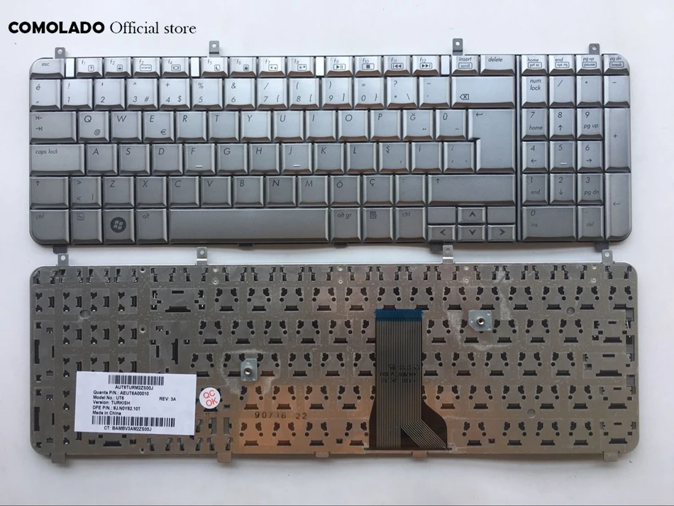 TR Turkish keyboard For HP HDX16 HDX X16 Silver keyboard TR Layout TR Layout