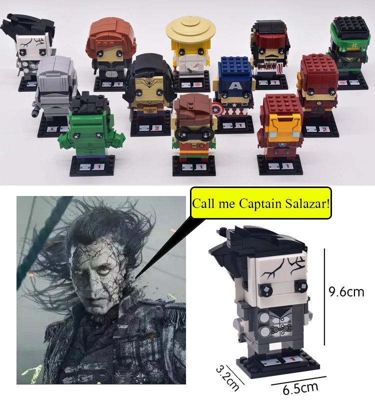 DC Brickheadz Dragon Ball Z кирпич Headz строительные блоки Marvel Бэтмен человек паук Супермен