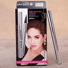 Новинка года ULTMATE MAXI черная серебряная трубка подводка для глаз долговечная легко носить быстро/быстро сохнет натуральный