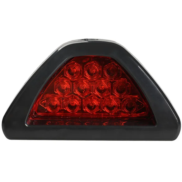 

Universal Car 12 LED Rear Laser Tail Brake Light Auto Fog Lamp Triangle Red Reverse Safety Parking Strobe Lamp