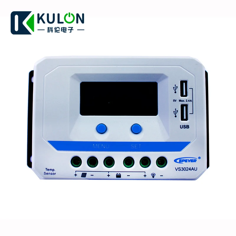 EPEVER EPSOLAR VS3024AU 30A 12В 24В EP новый контроллер заряда солнечной батареи Viewstar с