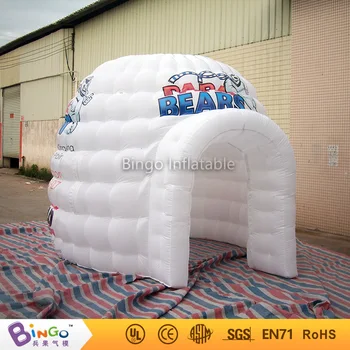 

Special design white inflatable tent with free shipping blower N logo for outdoor event toytent