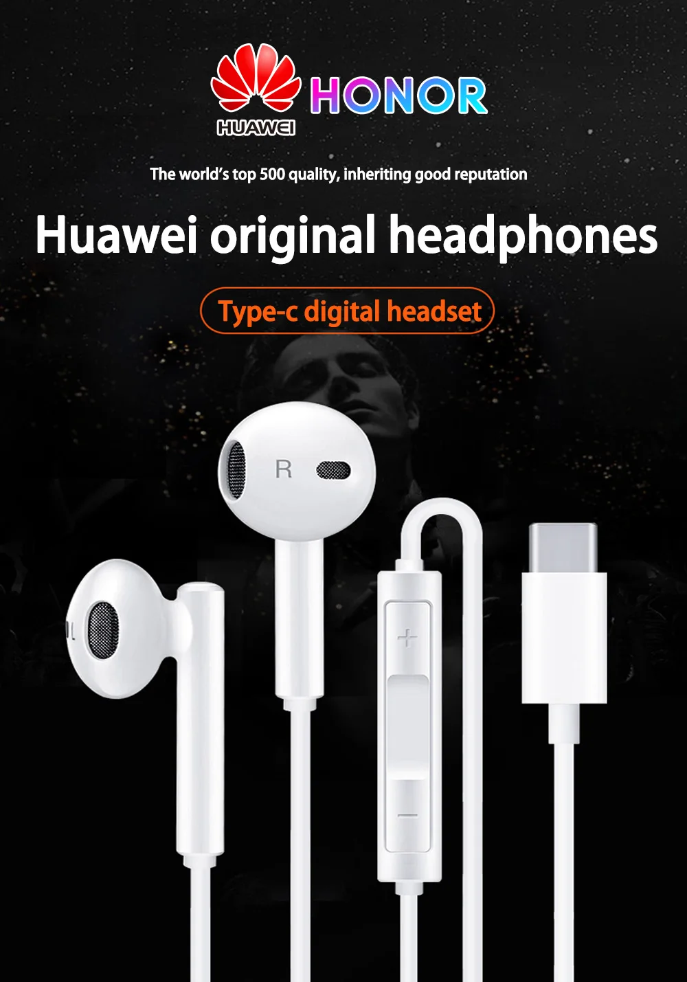 Original Huawei Honor AM33 Type-C Earphones Price in Bangladesh