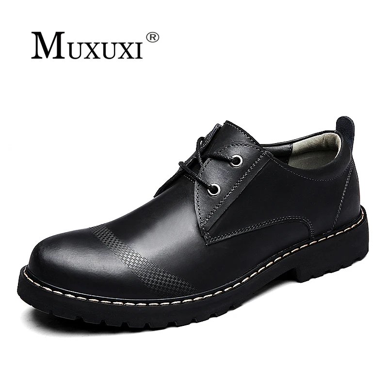 Мужские туфли из лакированной кожи классические оксфорды весна осень 2018|shoes brand