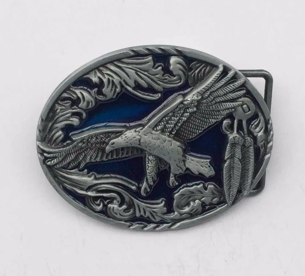 

Eagle Feather Western Belt Buckle suitable for 4cm wideth belt