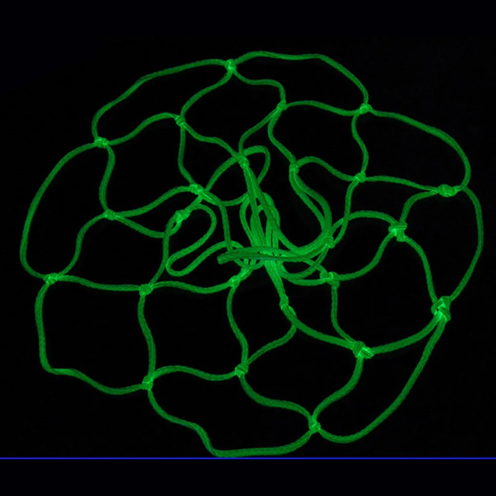Светящийся светильник для тренировки стрельбы зеленая светящаяся баскетбольная сетка бэкборд мячная сетка нейлоновая стандартная баскетбольная сетка