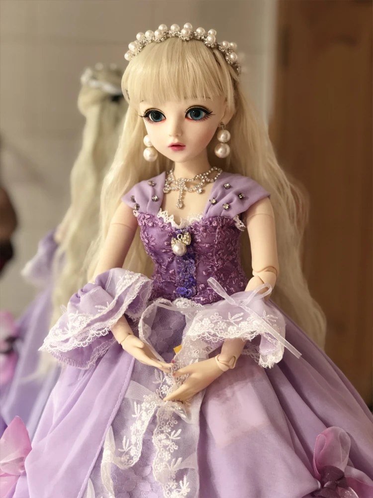 1/3 BJD 60 см куклы игрушечные лошадки одежда высшего качества китайская Кукла 18 совместных БЖД мяч платье Мода девушка подарок