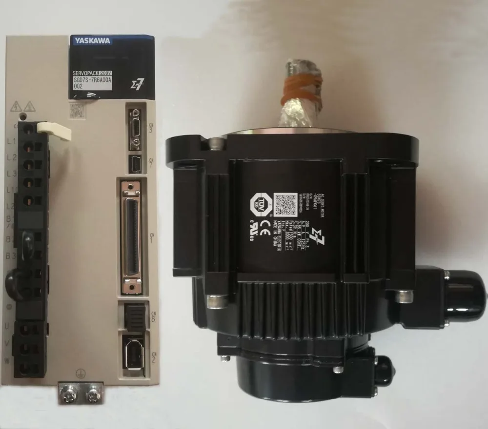 

Yaskawa new 850w AC three phase 200V input rotary servo motor and servopack full kit for fiber laser cutting machine