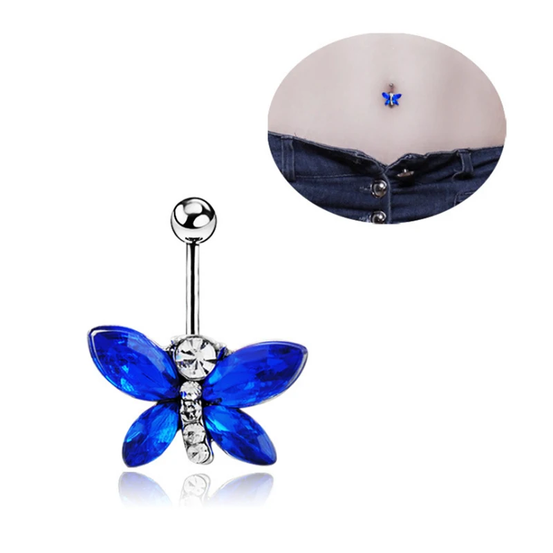 New Hot Sale Surgical Steel Dangle Navel Rings Animal ...