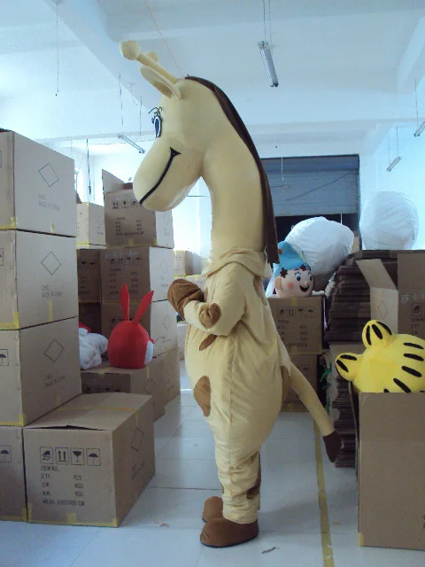 Желтый жираф мультфильм персонаж костюм косплей товары на заказ