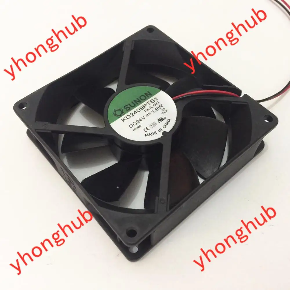 

SUNON KD2409PTS1 13.A.GN DC 12V 1.9A 90x90x25mm Server Square Fan