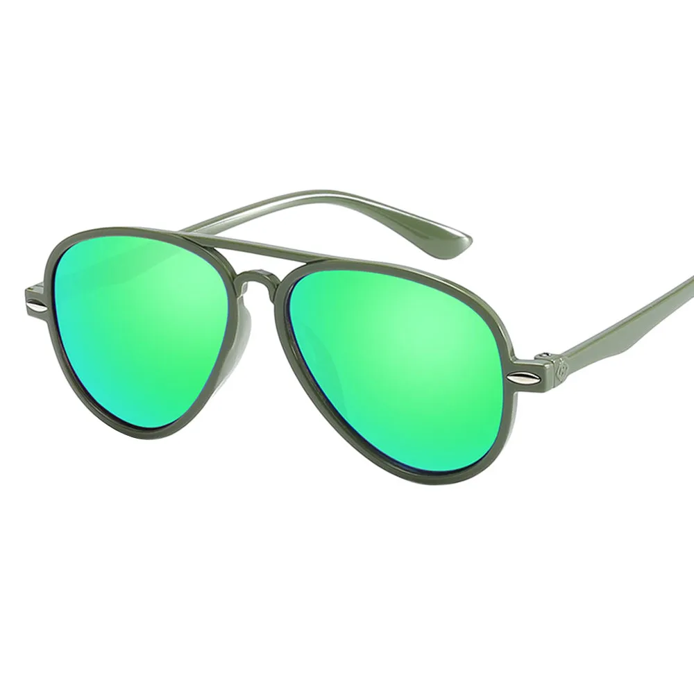 Модные очки для мальчиков и девочек, ретро детские солнцезащитные очки, детские солнцезащитные очки, защита от УФ-лучей, Oculos De Sol Gafas, цветные защитные очки#30