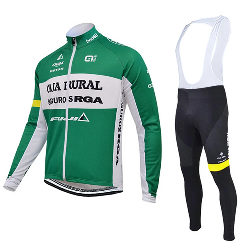 ALE FUJI CAJA RURAL 2018 de manga larga ropa de ciclismo jersey bib pantalones kit de bicicleta ropa maillot ciclismo|Conjuntos de ciclismo| AliExpress