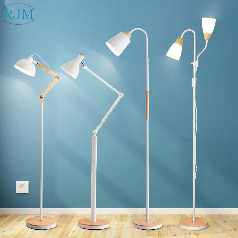  Nordic Modern Minimalist LED Creative Rocker Arm Living Room Tea Table Lamp Bedroom Bedside Lamp Wo - 32880518246