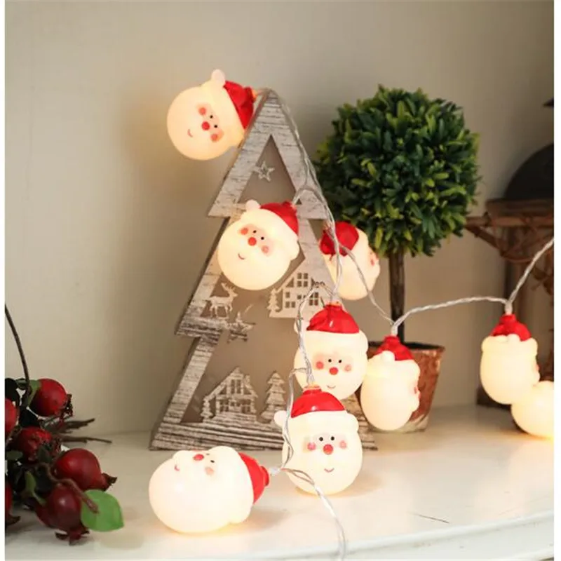 

Christmas Tree Decoration Santa Claus Sign Lamp 1.5M 3M Led Flexible String For New Tear Xmas Tree Home Ornaments