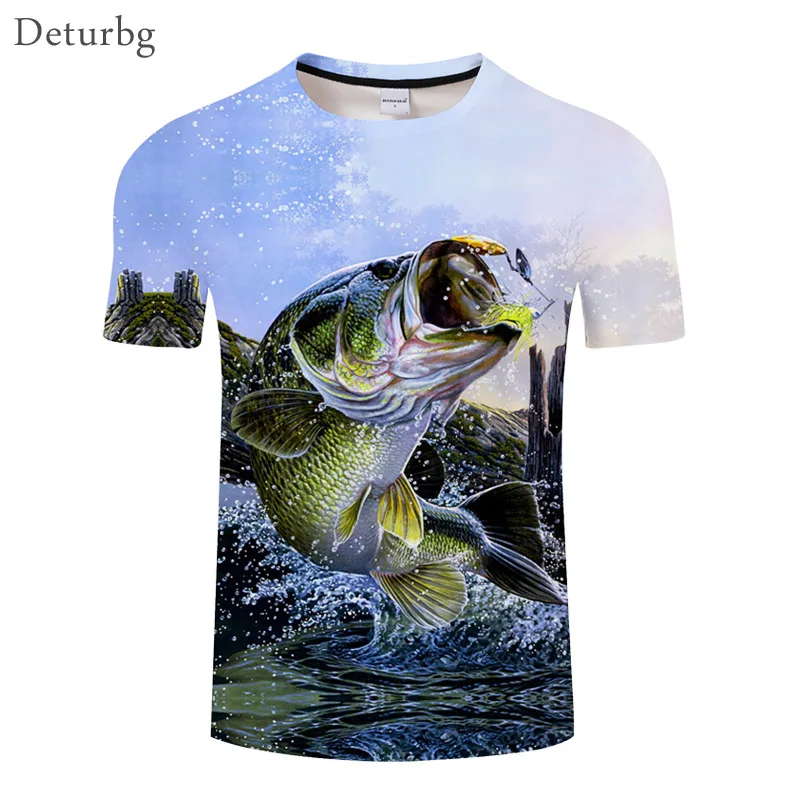 

Men Casual Fishinger Printed 3D T-Shirt Man's Streetwear Short Sleeve Homme Funny 5xl T Shirt Tees Tops 2018 Summer New WMT53