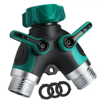 

Hot 2 Way Y Shape Hose Connector Garden Splitter Comfortable Plastic Grip Faucet