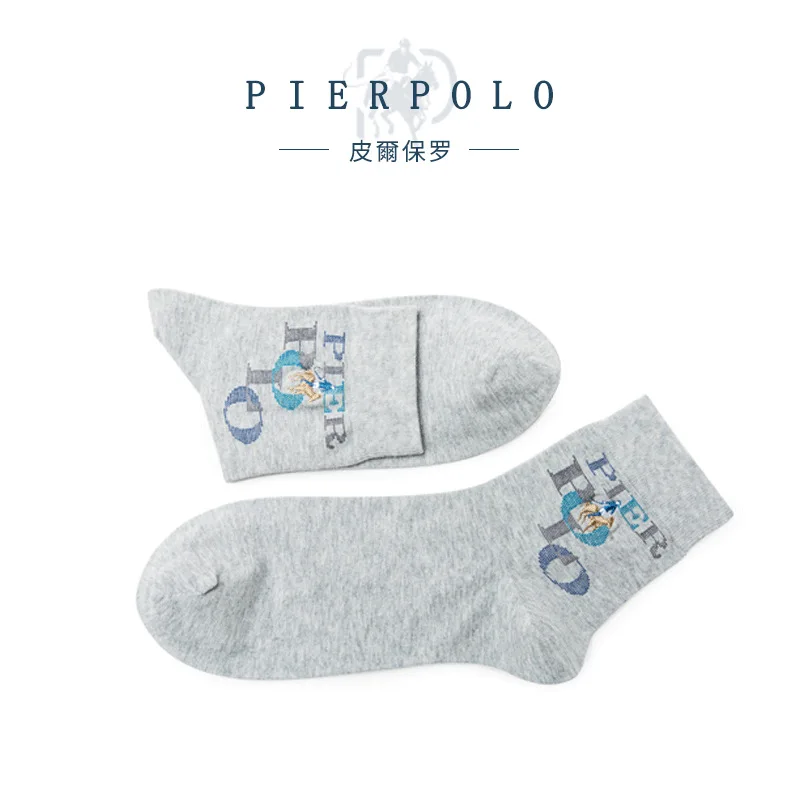 PIERPOLO мужские носки брендовые 5 пар/лот модные хлопковые Бизнес Вышивка