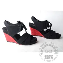 Baumwollgewebe Spitze Up Slingbacks Nude Heels Freizeit Keil Vintage Schuhe Champagner Baumwollgewebe Stroh Geprägtem Leder Keile