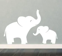 Envío Libre Personalizó Mamá Bebé Elefante Vinilo Removible Decal Wall Sticker Art Mural Boy Room Decor