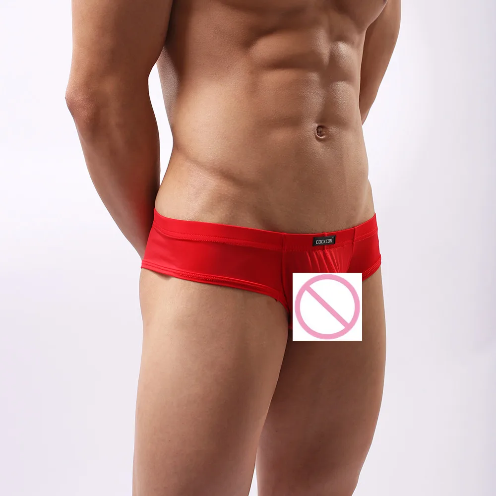 Новые мужские боксеры ультра тонкие прозрачные шелковые дышащие удобные талии