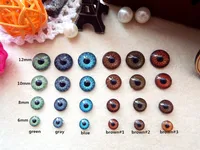 20pcs BJD eyes flat back 4 sizes 6 colors can be choose 6mm/8mm/10mm/12mm 1