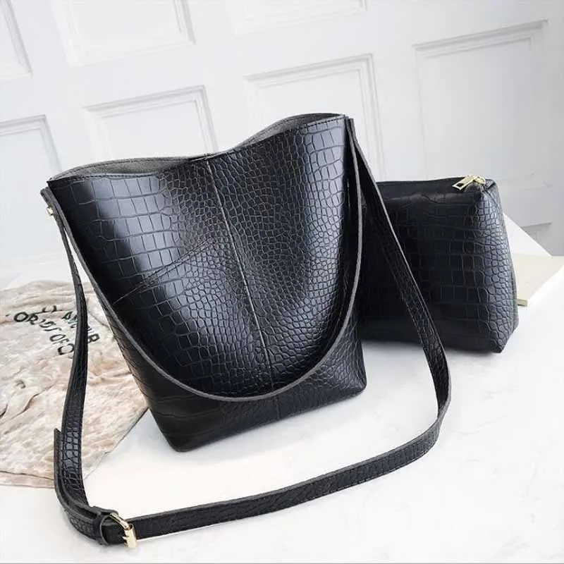 

Women Bag Set Top-Handle Big Capacity Female Tassel Handbag Fashion Shoulder Bag Purse Ladies PU Leather Crossbody Bag