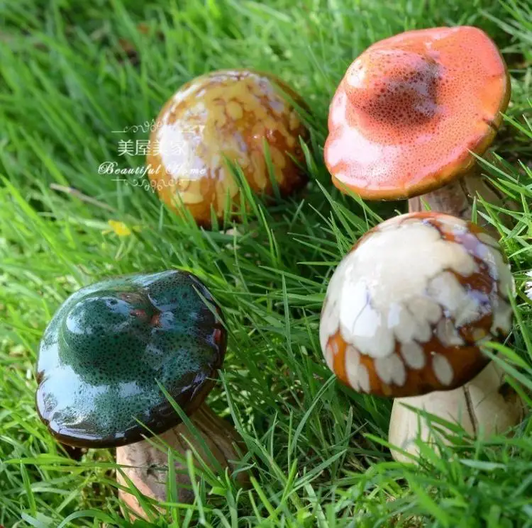 Continental horno pequeño jardín de setas adornos decorativos inicio