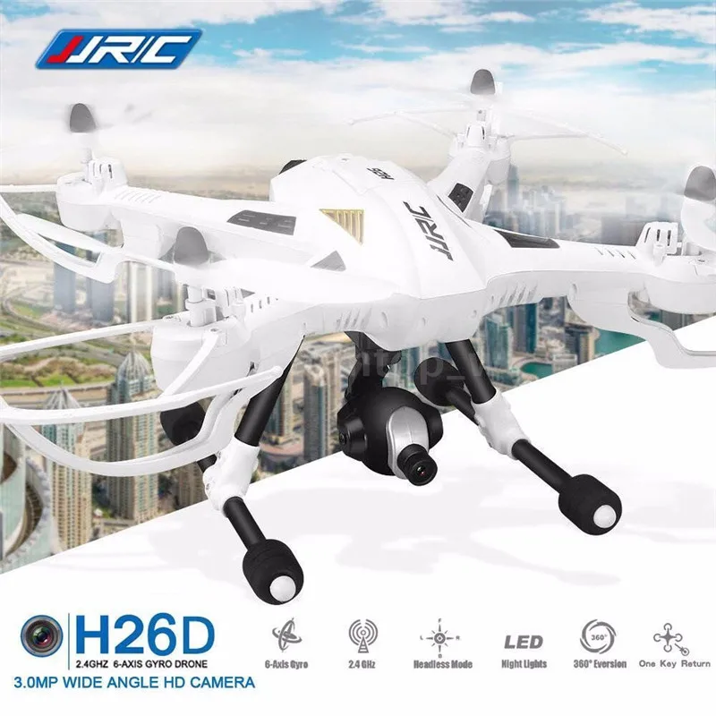 

Original JJRC H26D 2.4G FPV With 3MP HD Camera Headless Mode 2 One Key Return RC Quadcopter RTF