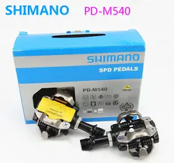 Shimano PD-M540 педали самоблокирующийся SPD M540 гоночная трасса горы MTB велосипед педали M530 бутсы Бесклипсова bicicleta Запчасти