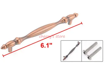 

Metal Copper Tone Drawer Cabinet Pull Handle 15.5cm Long 2 PCS