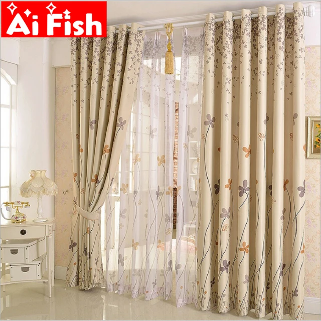 Cheap Rustic Window Treatment Drapes Clover Dandelion Design Curtains For living Room Bedroom Blackout Cloth With Home Decor AP206#20 Cheap Rustic Window Treatment Drapes Clover Dandelion Design Curtains For living Room Bedroom Blackout Cloth With Home Decor AP206#20