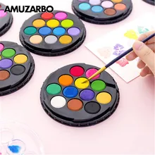 Новые однотонные гуашь, акварель краска Водорастворимая 24 цвета дети beginnersgraffiti гуашь пигмент портативный товары для рукоделия
