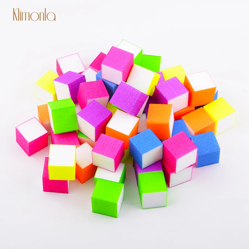

25pcs Mini Sponge Nail File 4 Side Colorful Sanding Grinding Polishing Buffer Blocks Nail Art Styling Tools Manicure Care Tips