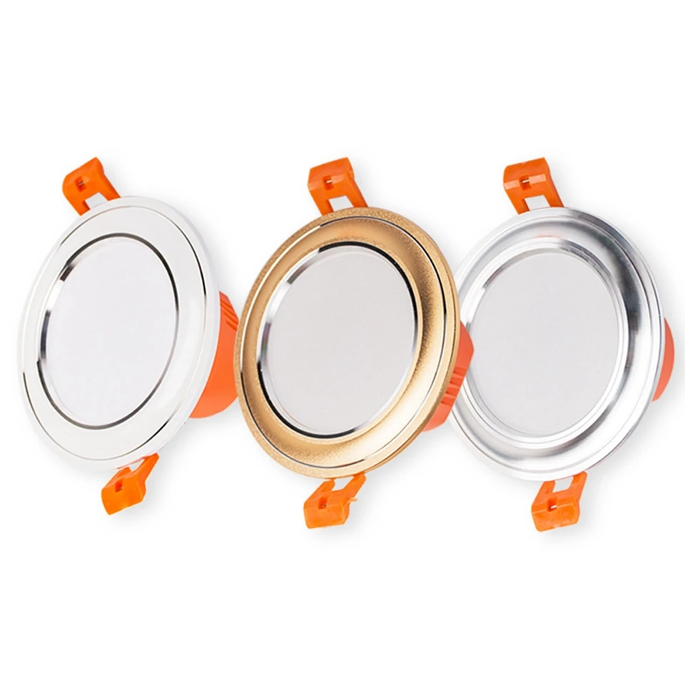 

GD 4pcs 6W Dual Color LED Ceiling Downlight 3 Colors changeable LED Ceiling Lamp 220V 6W LED Downlight WW+CW