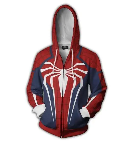 2018-New-Spider-man-PS4-Zip-Up