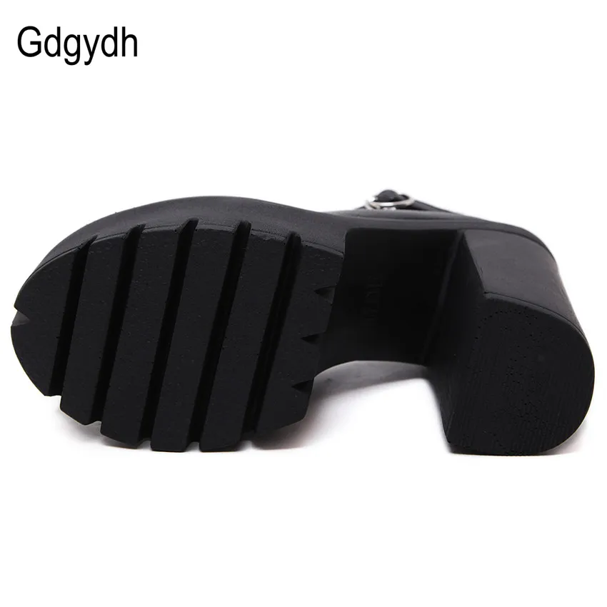 Gdgydh 2021 new spring autumn casual high-heeled shoes sexy ruslana korshunova thick heels platform pumps Black White Size 42 Gdgydh 2021 new spring autumn casual high-heeled shoes sexy ruslana korshunova thick heels platform pumps Black White Size 42