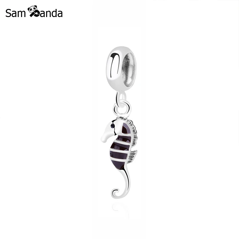 

925 Sterling Silver Beads Charms Fit Pandora Bracelet Seahorse Pendants Charm Women DIY Jewelry
